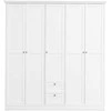 Homestyle4U Spinta, 187x67x200 cm, Balta