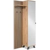 Homestyle4U Prieškambario spinta, 80x190x37 cm, ruda