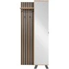 Homestyle4U Prieškambario spinta, 80x190x37 cm, ruda