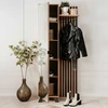 Homestyle4U Prieškambario spinta, 80x190x37 cm, ruda