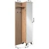 Homestyle4U Prieškambario spinta, 80x190x37 cm, ruda