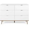 Homestyle4U Komoda, 120x40x86 cm, balta