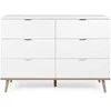 Homestyle4U Komoda, 120x40x86 cm, balta