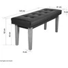 Homestyle4U Suolas, 103x41x47 cm, Ruda