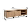 TV staliukas Homestyle4U TV spintelė, 160x40x55 cm, pilka