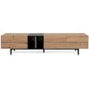 Homestyle4U TV staliukas, 195x37x48 cm, juodas, rudas