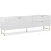 TV staliukas Homestyle4U TV spintelė, 179x60.5x39 cm, balta