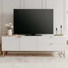 TV staliukas Homestyle4U TV spintelė, 179x60.5x39 cm, balta