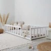 Homestyle4U vaikiška lova, Montessori, 90x200 cm, Balta