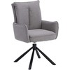 Homestyle4U Valgomojo kėdžių komplektas, 59x93,5x64 cm, pilka