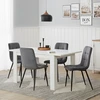 Homestyle4U Valgomasis stalas, 120x80x75 cm, balta