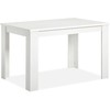 Homestyle4U Valgomasis stalas 120x80x76 cm baltas, išskleidžiamas, medinis