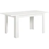 Homestyle4U Valgomasis stalas 120x80x76 cm baltas, išskleidžiamas, medinis