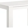 Homestyle4U Valgomasis stalas 120x80x76 cm baltas, išskleidžiamas, medinis