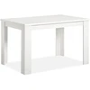 Homestyle4U Valgomasis stalas 120x80x76 cm baltas, išskleidžiamas, medinis