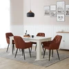 Homestyle4U Valgomasis stalas, 200.5x90.5x76.5 cm, balta