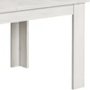 Homestyle4U Valgomasis stalas, 200.5x90.5x76.5 cm, balta