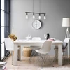 Homestyle4U Valgomasis stalas, 200.5x90.5x76.5 cm, balta
