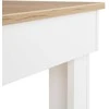 Homestyle4U Valgomasis stalas, 90x73x60 cm, balta ir ruda