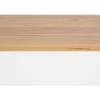 Homestyle4U Valgomasis stalas, 90x73x60 cm, balta ir ruda