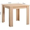 Homestyle4U Valgomojo stalas, 80x80x75 cm, rudas