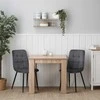 Homestyle4U Valgomojo stalas, 80x80x75 cm, rudas