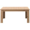 Homestyle4U Valgomojo stalas, 200.5x90.5x76.5 cm, rudas