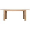 Homestyle4U Valgomojo stalas, 200.5x90.5x76.5 cm, rudas