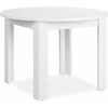 Homestyle4U Valgomasis stalas, 106x106x76.5 cm, balta