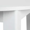 Homestyle4U Valgomasis stalas, 106x106x76.5 cm, balta