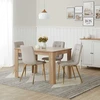 Homestyle4U Valgomojo stalas, 120x80x75 cm, rudas