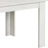 Homestyle4U Valgomasis stalas, 200.5x90.5x76.5 cm, balta