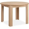 Homestyle4U Valgomojo stalas, 106.5x106.5x76.5 cm, rudas