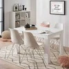 Homestyle4U Valgomasis stalas, 120x80x75 cm, balta