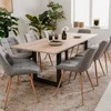 Homestyle4U Valgomojo stalas, 200x90x75 cm, ruda, pilka