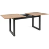 Homestyle4U Valgomojo stalas, 200x90x75 cm, ruda, pilka