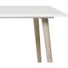 Homestyle4U Valgomojo stalo komplektas, išskleidžiamas valgomojo stalas su 4 aptrauktomis kėdėmis, 160x90x75 cm, balta, pilka