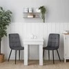 Homestyle4U Valgomojo stalo komplektas, 90x73x60 cm, balta, pilka