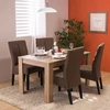 Homestyle4U Valgomojo stalas, 135x80,5x75 cm, rudas