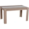 Homestyle4U Valgomojo stalas, 135x80,5x75 cm, rudas