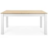 Homestyle4U Valgomasis stalas, 160x90x75 cm, balta