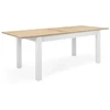 Homestyle4U Valgomasis stalas, 160x90x75 cm, balta