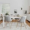 Homestyle4U Valgomasis stalas, 160x90x75 cm, balta