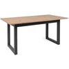 Homestyle4U Valgomojo stalas, 200x90x75 cm, ruda, pilka