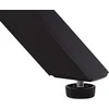 Homestyle4U Valgomojo stalas, 200x95x76 cm, rudas, juodas