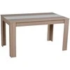 Homestyle4U Valgomojo stalas, 135x80,5x75 cm, rudas