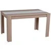 Homestyle4U Valgomojo stalas, 135x80,5x75 cm, rudas