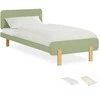Homestyle4U Vienvietė lova, 95x76,5x209 cm, žalia