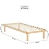 Homestyle4U Lova, 90x33x200 cm, ruda