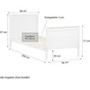 Homestyle4U Lova, 98x208x97 cm, balta